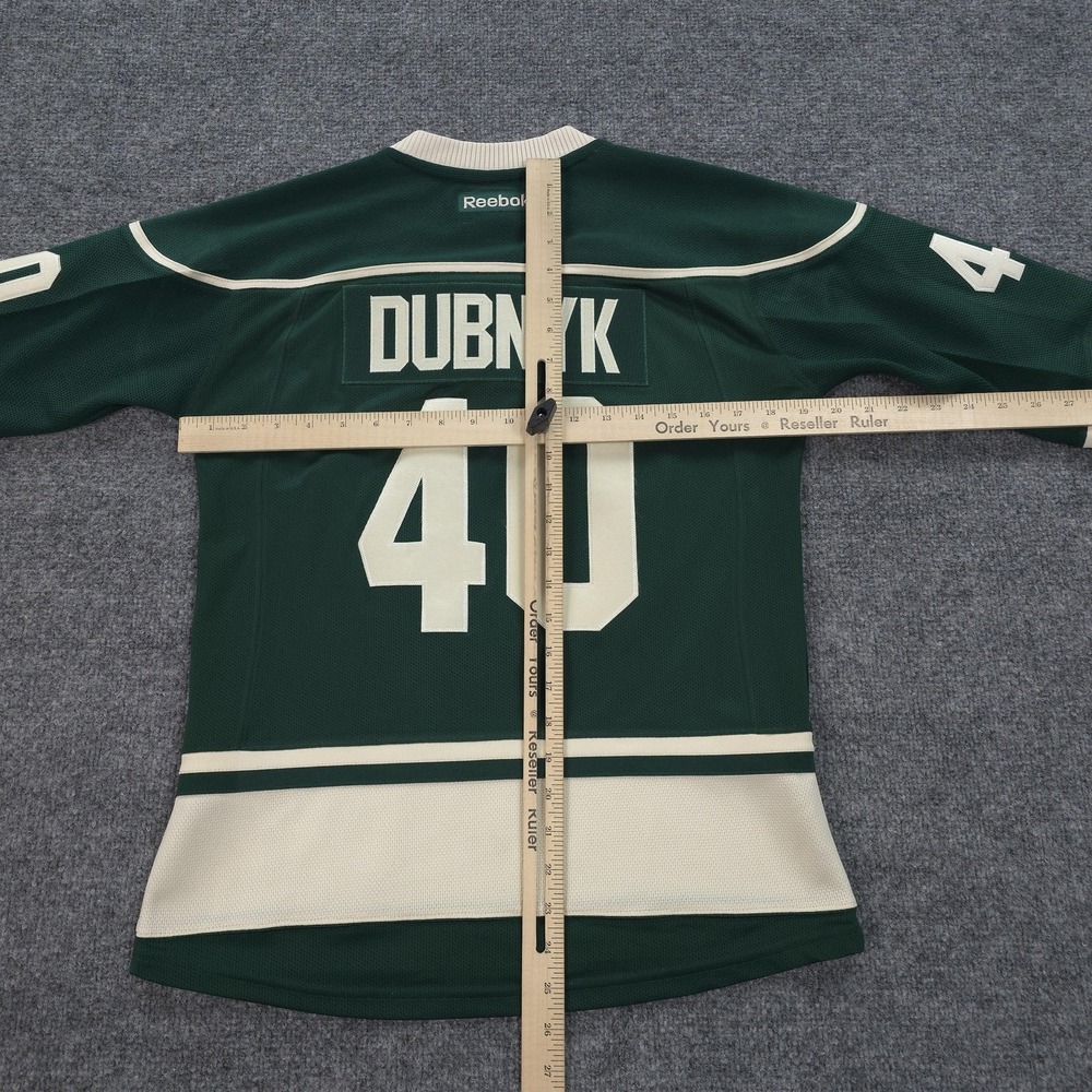 Minnesota Wild Jersey Womens Small Green NHL Ice Hockey Reebok Devan Dubnyk 40 - Picture 9 of 13